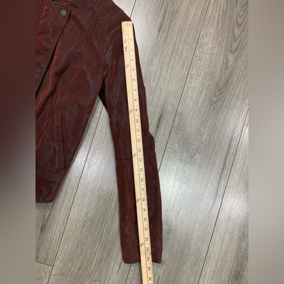 Free People Women Cool & Clean‎ Moto Jacket Vegan Faux Suede Size 8 - Picture 5 of 12